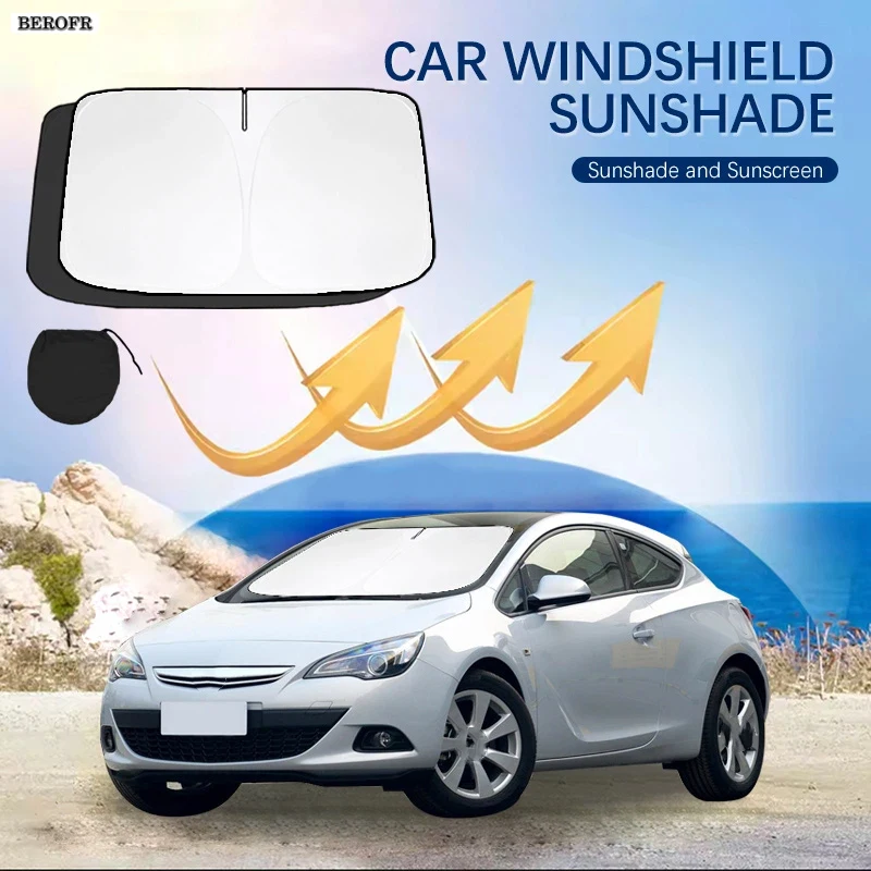 Car Accessories Yate - オペル ヤテ 2014 GTC用 車用フロントガラスサンシェードカバー フロントウィンドウ日焼け止めUVパラソル