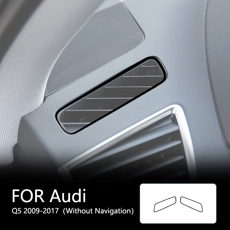 Car Accessories Brand - アウディq5 2009-2017用ミストエリミネーター,新品,ナビゲーションなしの光沢のある黒いステッカー,車内アクセサリー