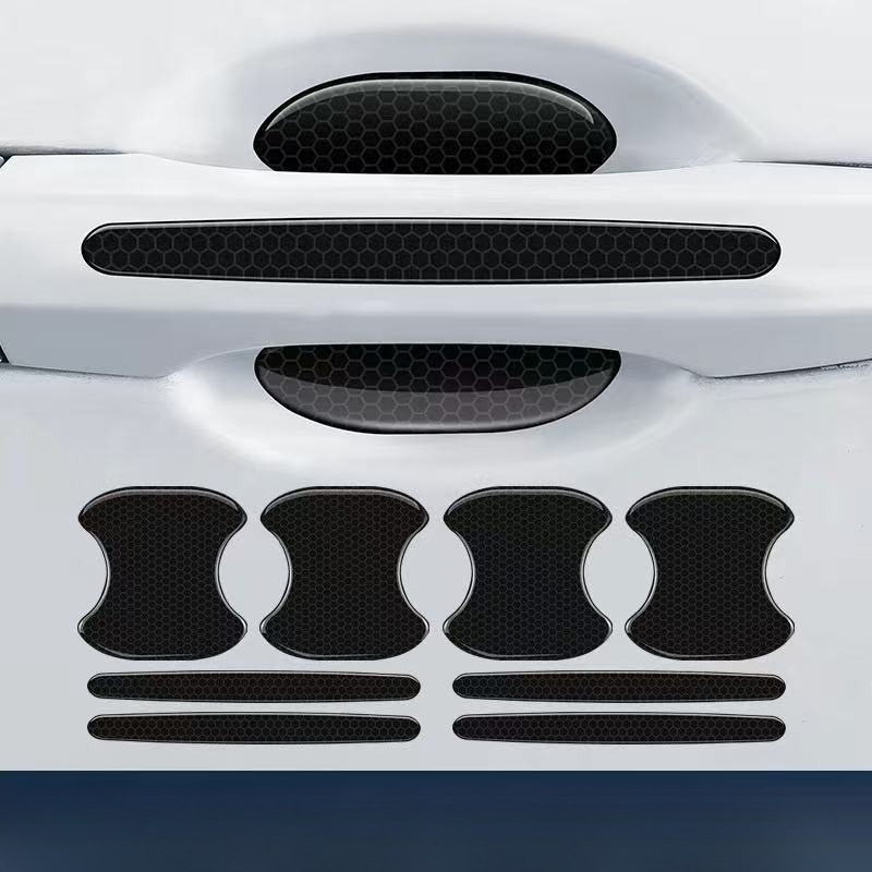 Car Door Edge Guard - 4/8枚入り 車のドアハンドル保護ステッカー 傷防止 耐衝撃 ドアエッジガードフィルム 自動車外装保護アクセサリー
