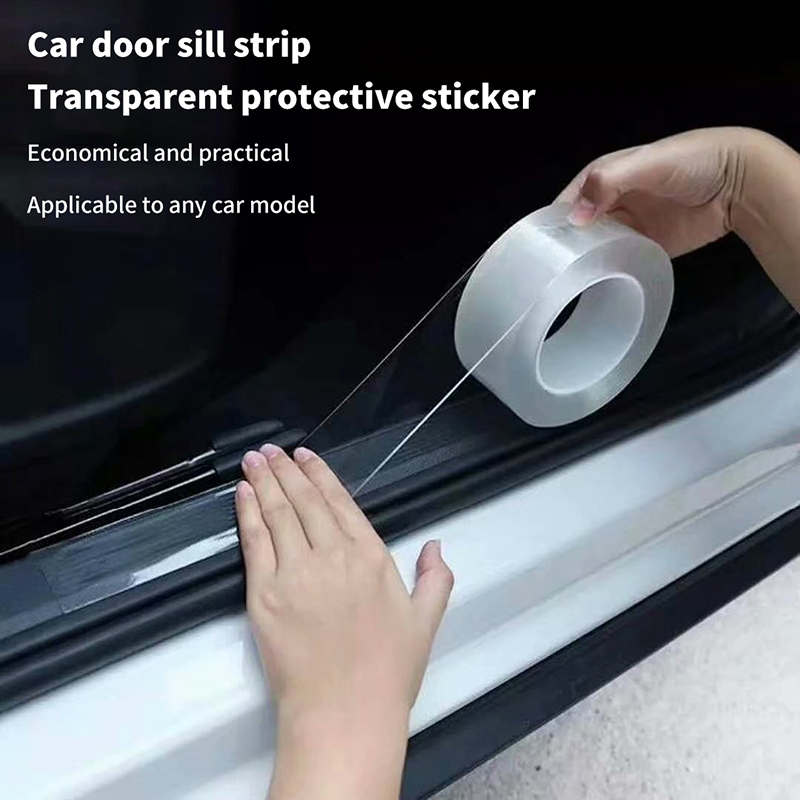 Car Door Edge Guard - ★ ▲ 車のドアエッジ透明保護フィルムアンチスクラッチナノテープ自動トランクシルスカッフドアエッジプロテクターフィルムステッカー