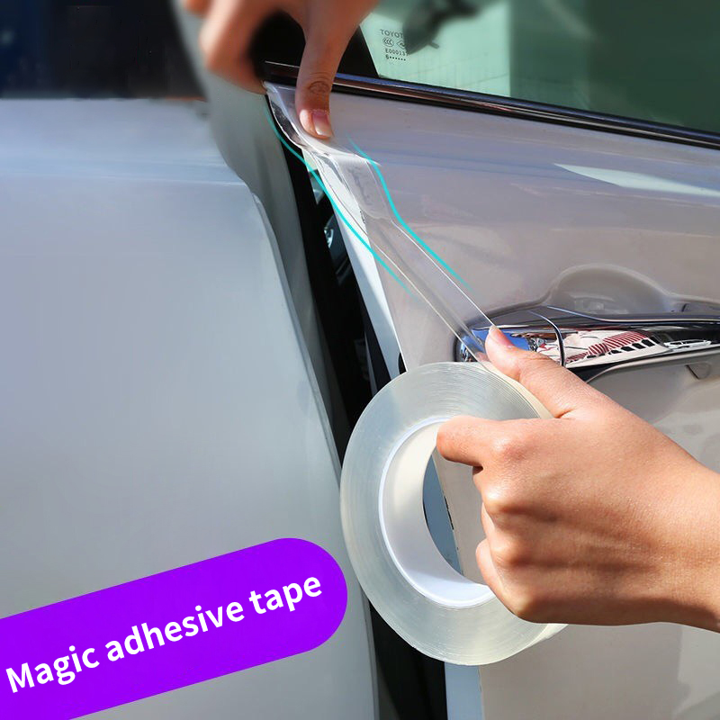 Car Door Edge Guard - 車のドアエッジの保護フィルム,傷防止,ナノテープ,車内の透明な保護ステッカー