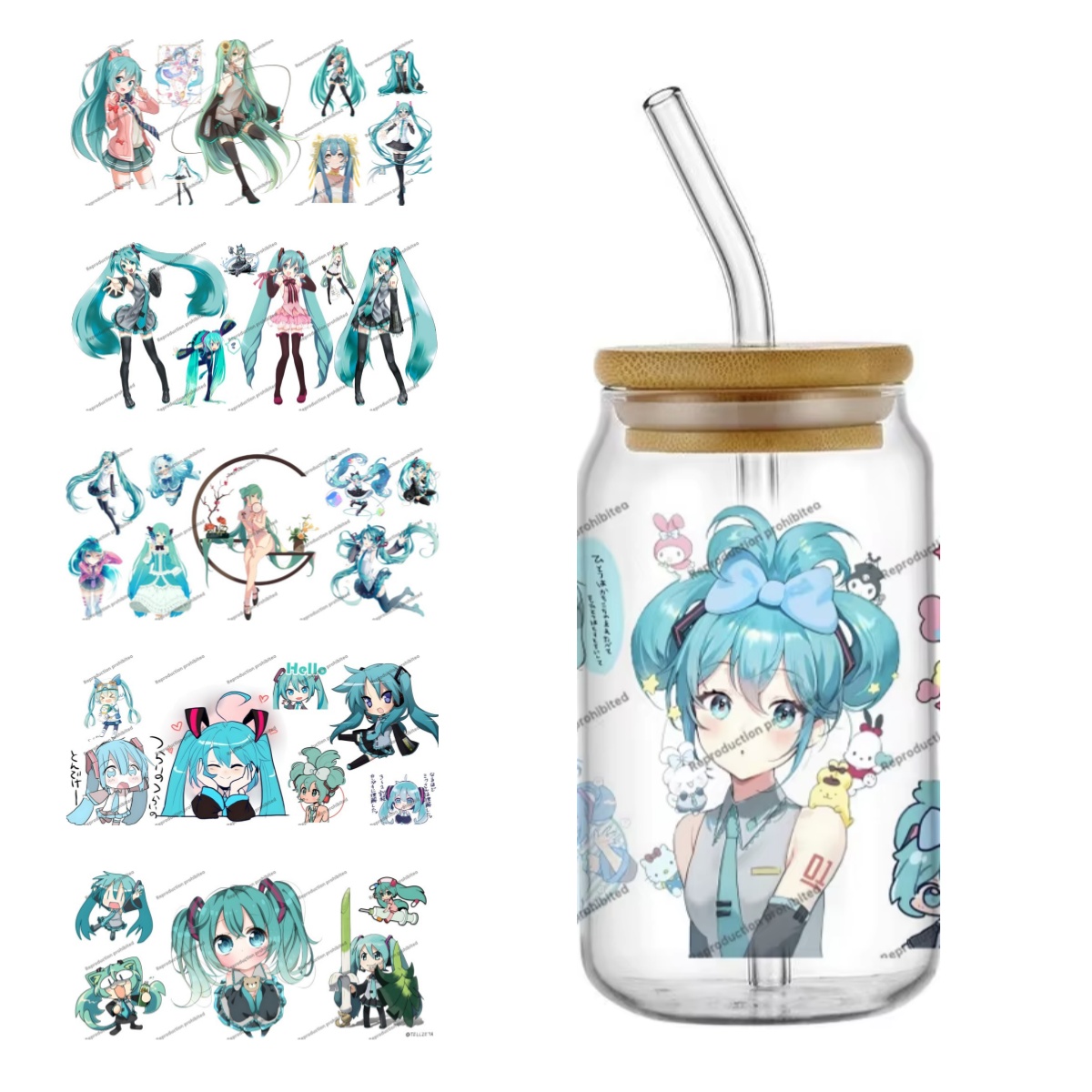 Car Accessories Nz - 初音ミク UV DTF カップラップ 16 オンス