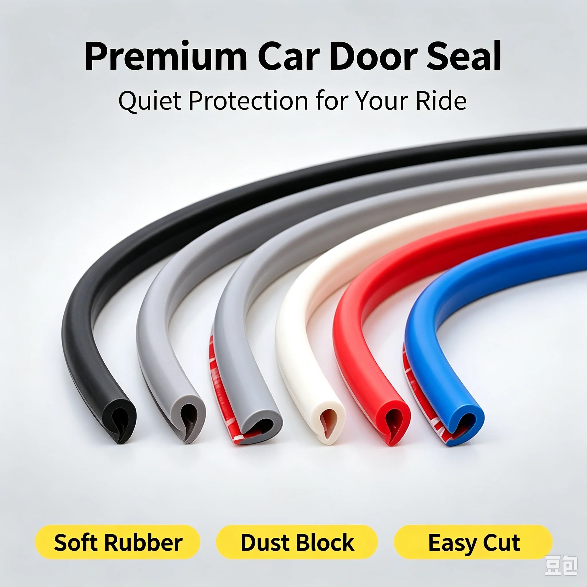 Car Door Edge Guard - ゴム製車ドアエッジガード ユニバーサルスタイリングモールディングトリム 傷防止プロテクターストリップ