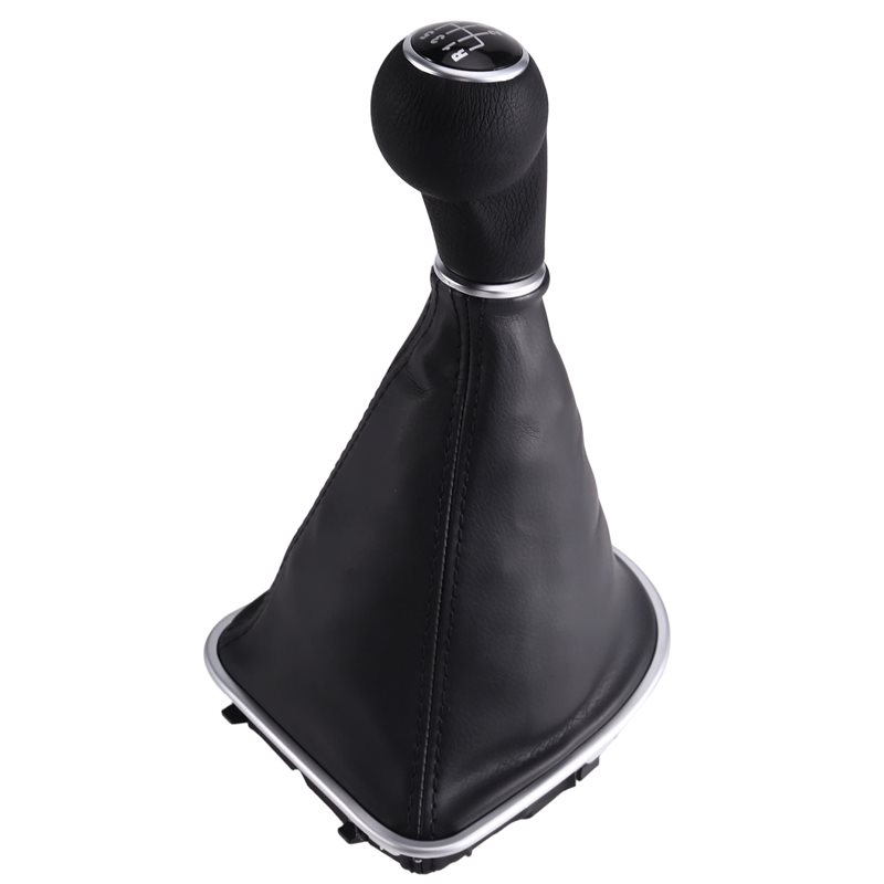 Leather Car Seat Cover - A20K-Car 5速ギアシフトノブ ブーツカバー付き シフターレバースティック セアト レオン