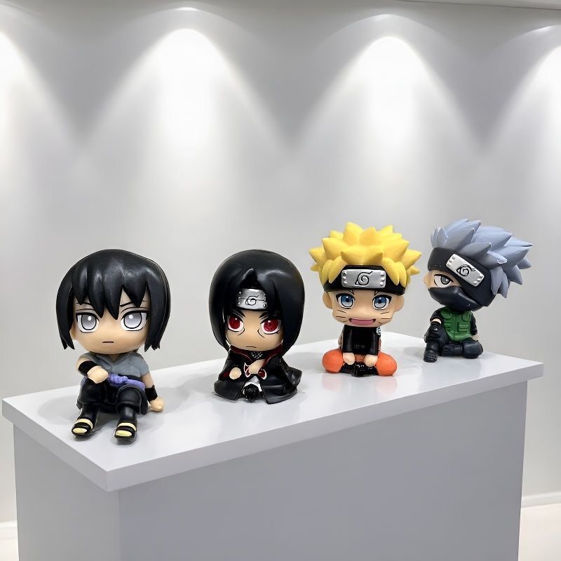 Car Accessories Decoration - ナルト漫画かわいいフィギュアモデルカワイイ2Dちび人形車飾りオフィスデスクトップディスプレイおもちゃアニメグッズ卸売