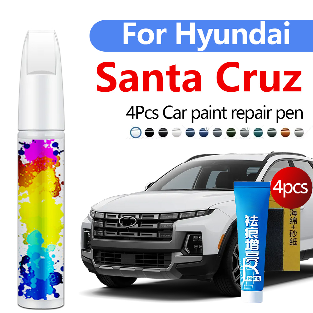 Car Accessories Xmas - 2021-2025年式 ヒュンダイ サンタクルーズ用 塗装傷補修アクセサリー 4本セット ブラック
