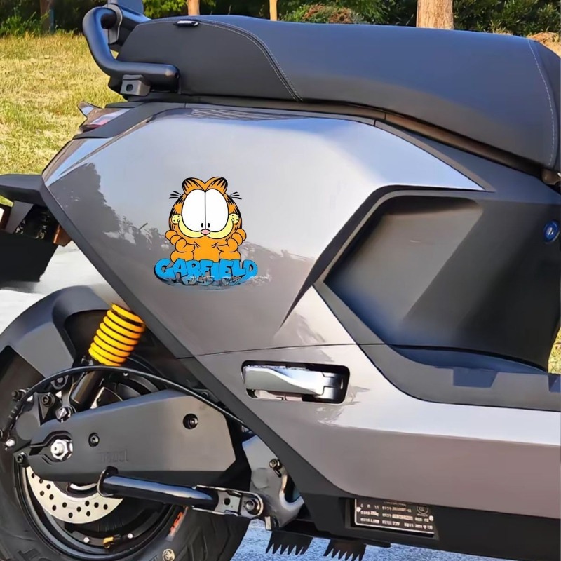クリエイティブな漫画風のかわいいガーフィールドの車用ステッカ - Car Accessories Sticker のレビューと価格