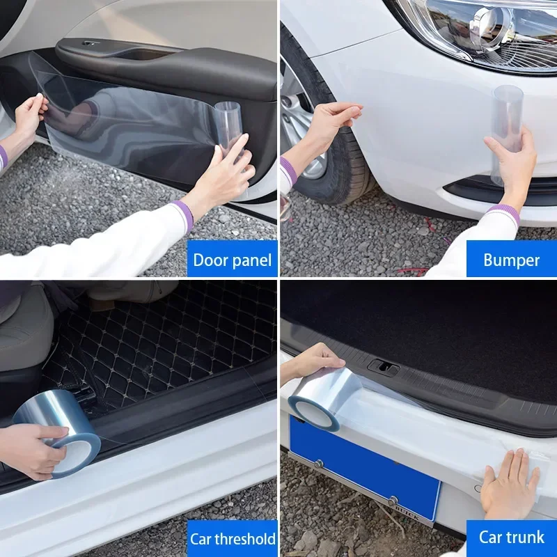 車のドア敷居保護フィルム透明車保護テープ傷防止ドアエッジプロ - Car Door Edge Guard のレビューと価格