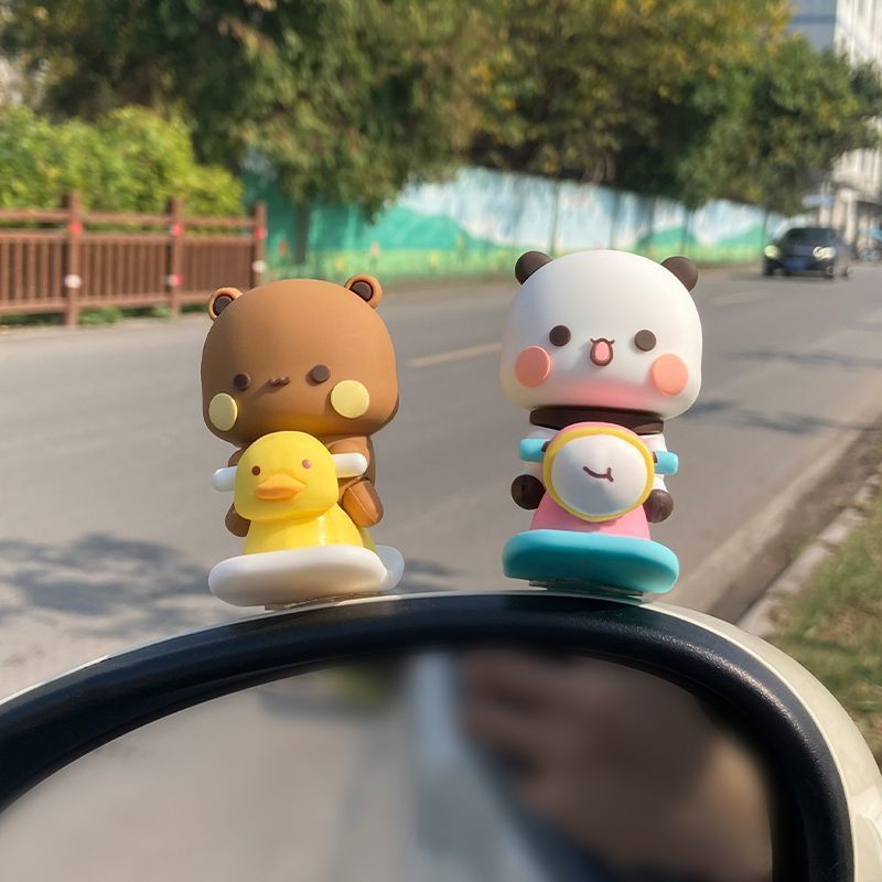 Yier Bubu スプリングスイングフィギュア かわいい漫 - Car Accessories Decoration のレビューと価格