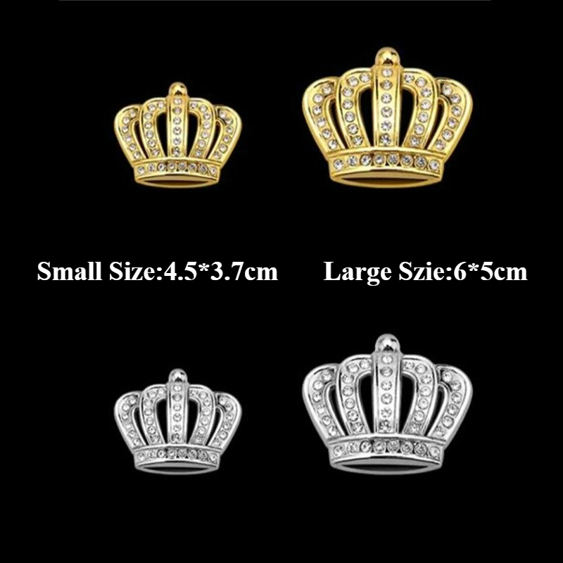 高品質修正金属立体ステッカーダイヤモンドクラウンパターンボデ - Car Accessories Sticker のレビューと価格