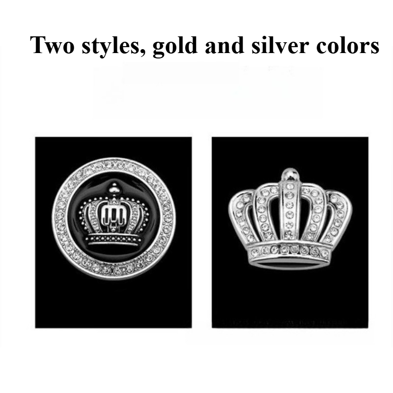 高品質修正金属立体ステッカーダイヤモンドクラウンパターンボデ - Car Accessories Sticker のレビューと価格