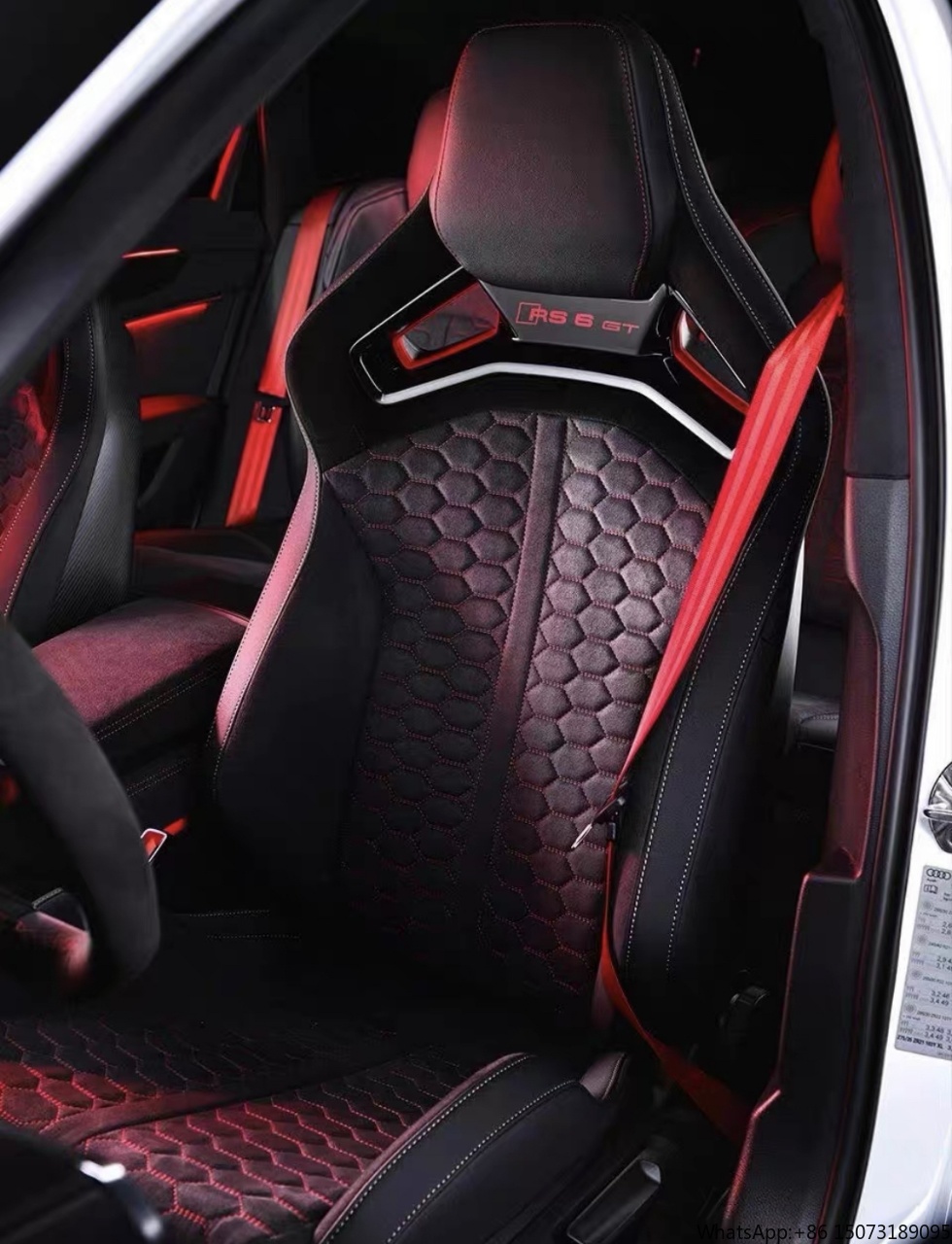 カーアクセサリー カスタムレザーカバー スポーツレーシングシ - Leather Car Seat Cover のレビューと価格