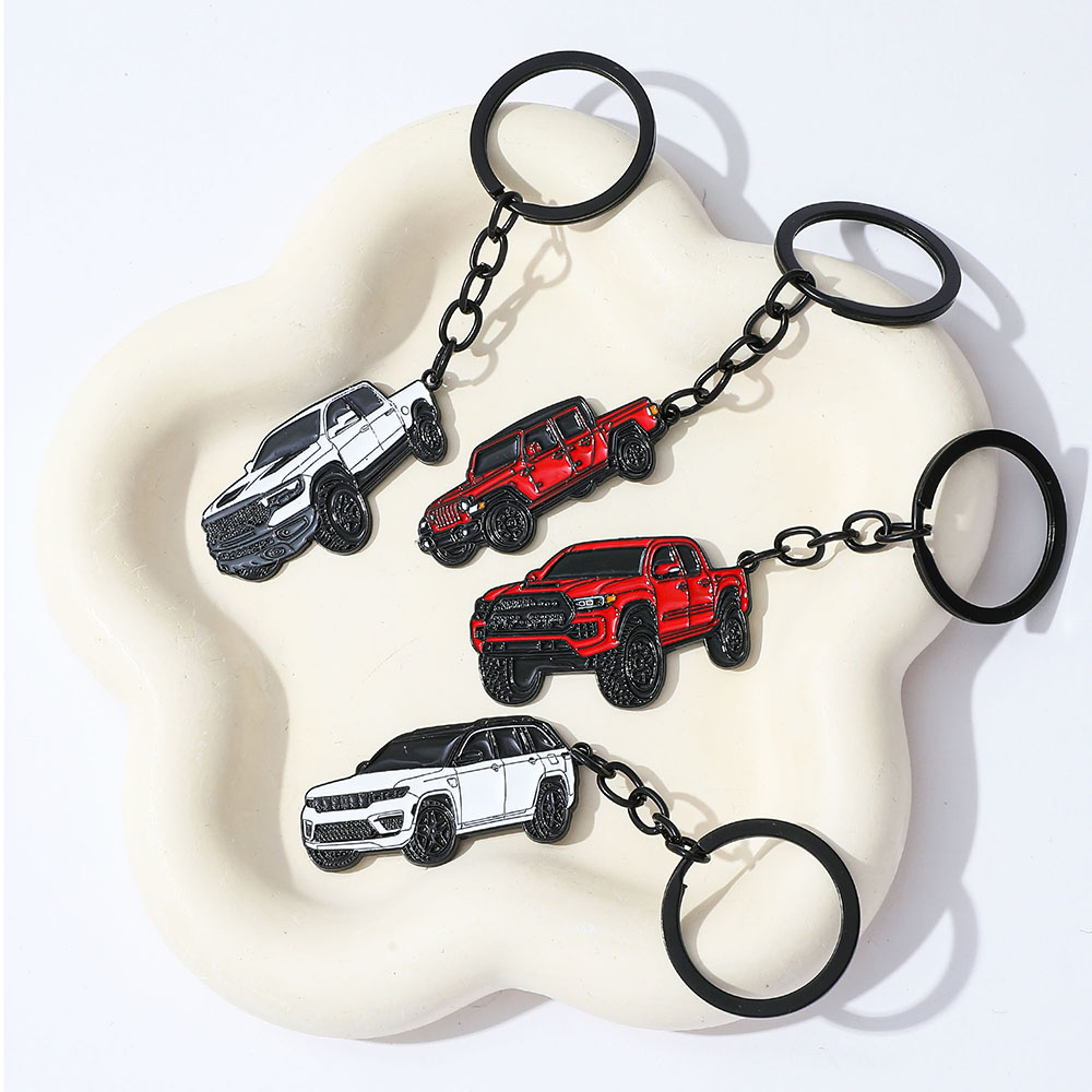 亜鉛合金未コーティングカーモデルペンダントキーホルダータコマ - Car Accessories Decoration のレビューと価格
