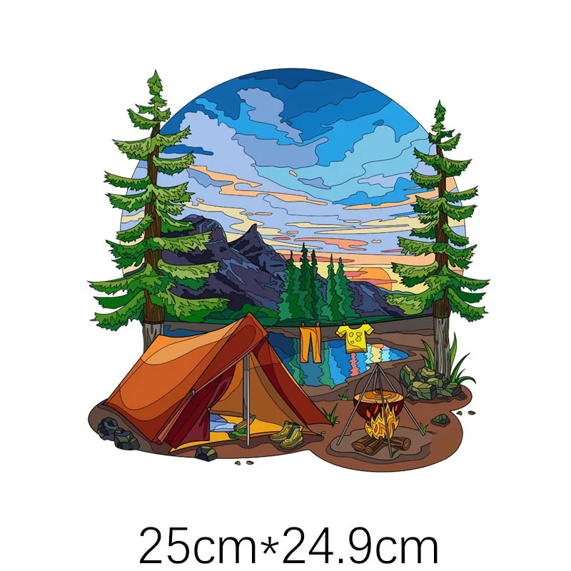 車のステッカー COutdoor キャンプ日の出日没風景ステ - Car Accessories For Camping のレビューと価格