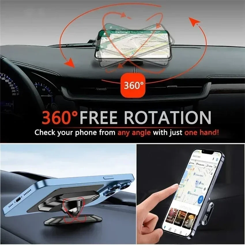 360 °   マグネット式車載スマホホルダー マグネット式 - Car Accessories Xiaomi のレビューと価格