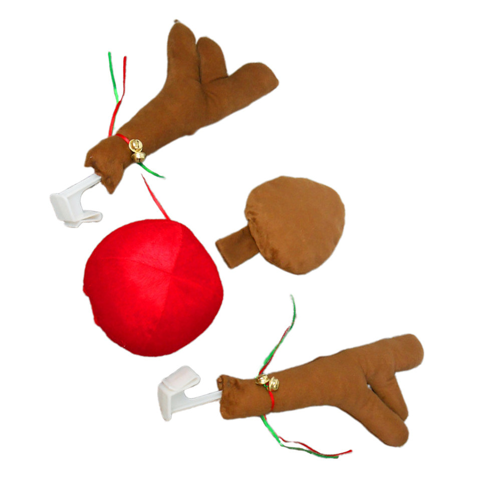 クリスマス用トナカイの装飾品4点セット。車のアクセサリーとし - Car Accessories Xmas のレビューと価格
