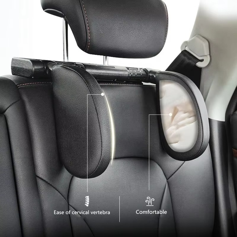 レザーカバー大人子供旅行睡眠枕凸型形状記憶スポンジ枕カーシー - Leather Car Seat Cover のレビューと価格