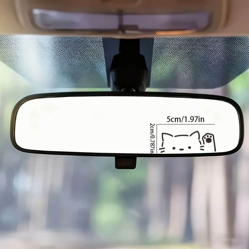 2枚セット 漫画風の覗き見猫 車のミラーステッカー スタイリ - Car Accessories Nz のレビューと価格