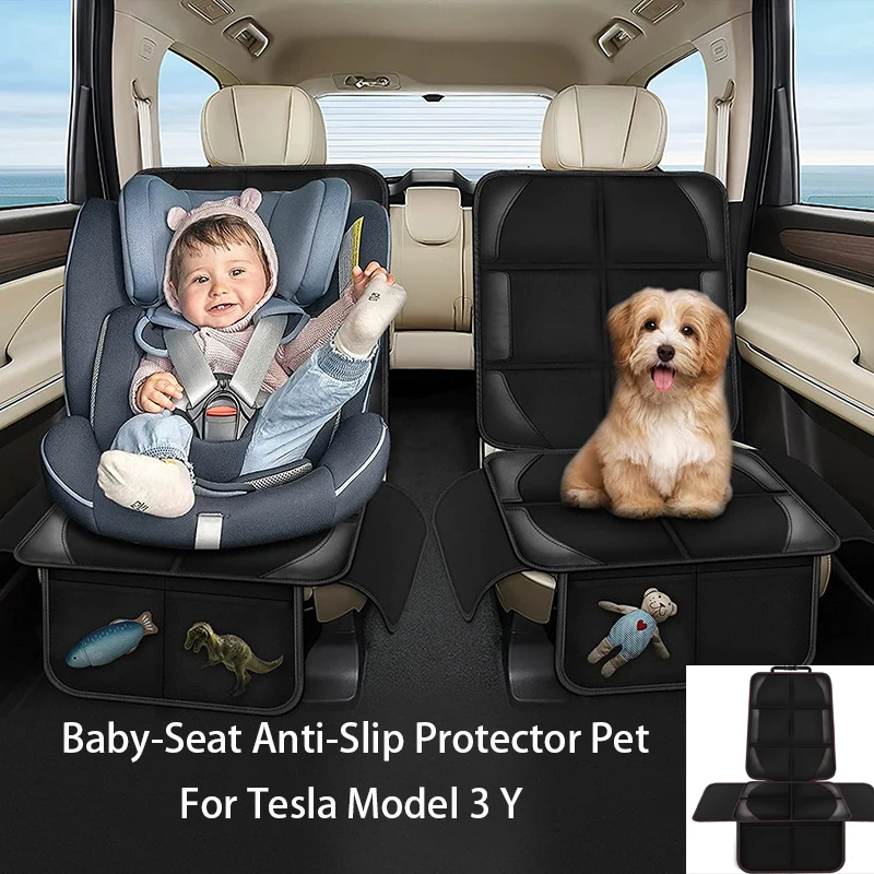 テスラ モデル3 Y 車用シートカバー 子供用 ベビー 女の - Leather Car Seat Cover のレビューと価格