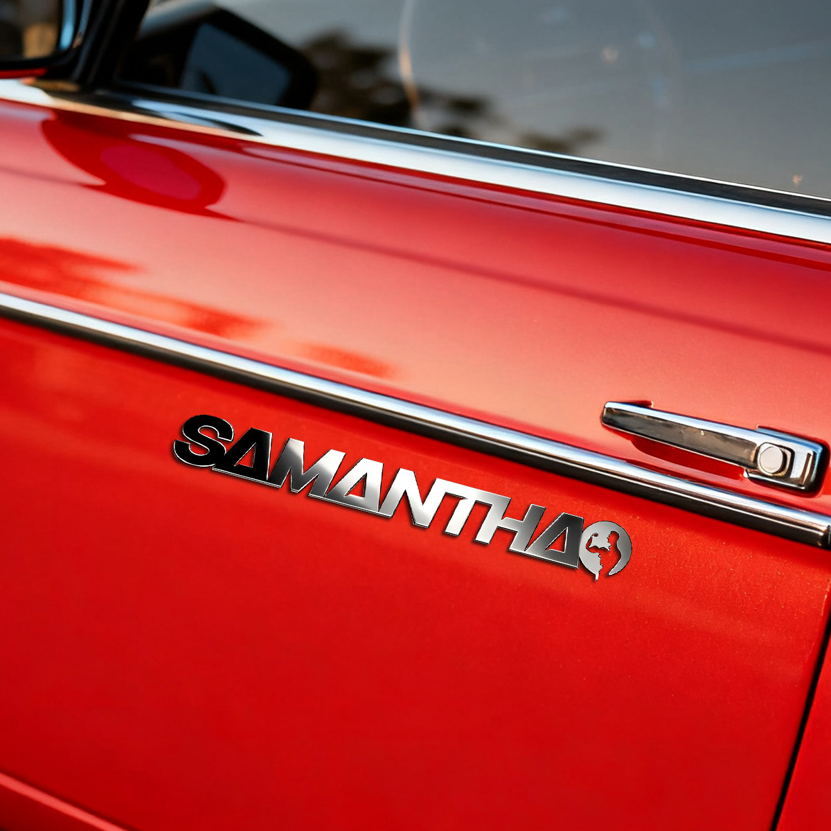 1PC 男性フィットネスシンボル識別車のステッカー金属 3D - Car Accessories Sticker のレビューと価格