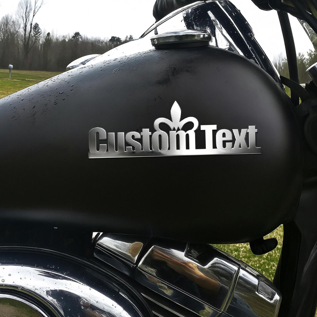 クラシックフォントシッククラウンメタルカースタイリングボディ - Car Accessories Sticker のレビューと価格