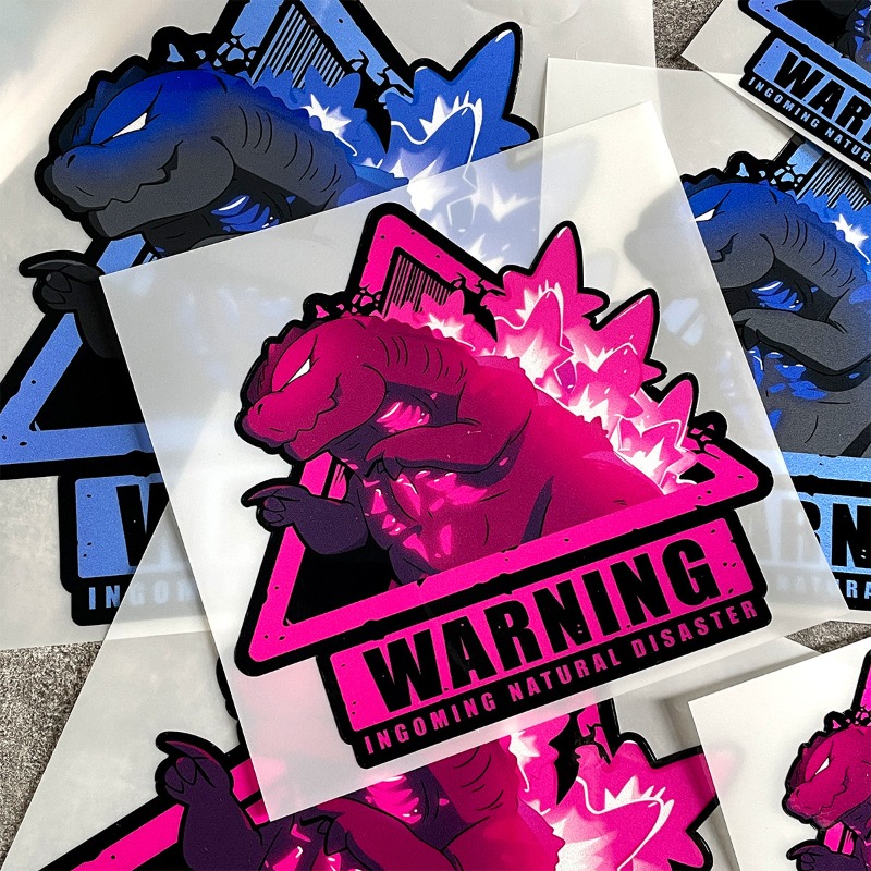 熱い販売中！ゴジラ柄カスタマイズカーステッカー、コンピュータ - Car Accessories Sticker のレビューと価格