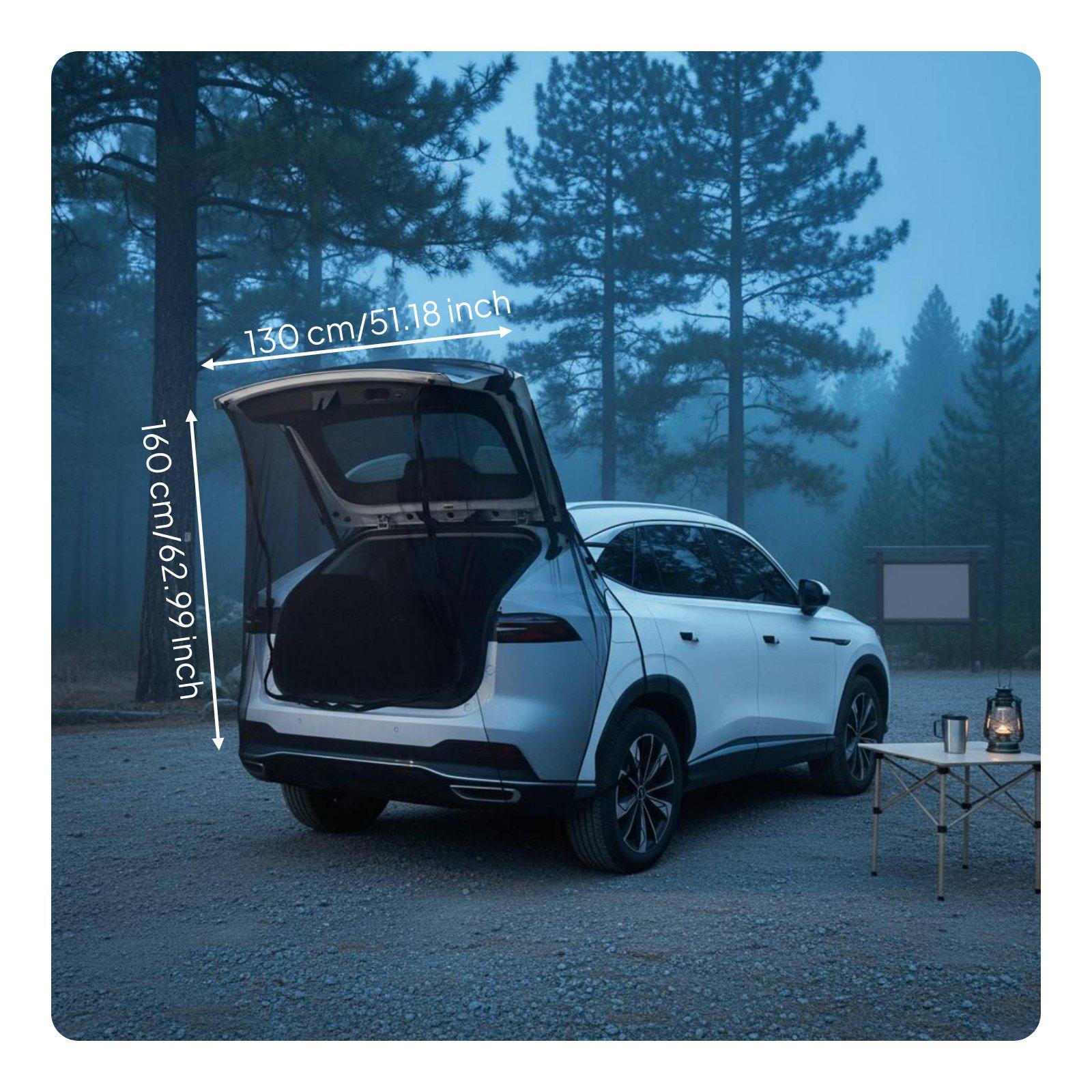 高密度メッシュ製屋外蚊帳、ポータブルSUVリアテントカバー、 - Car Accessories For Camping のレビューと価格