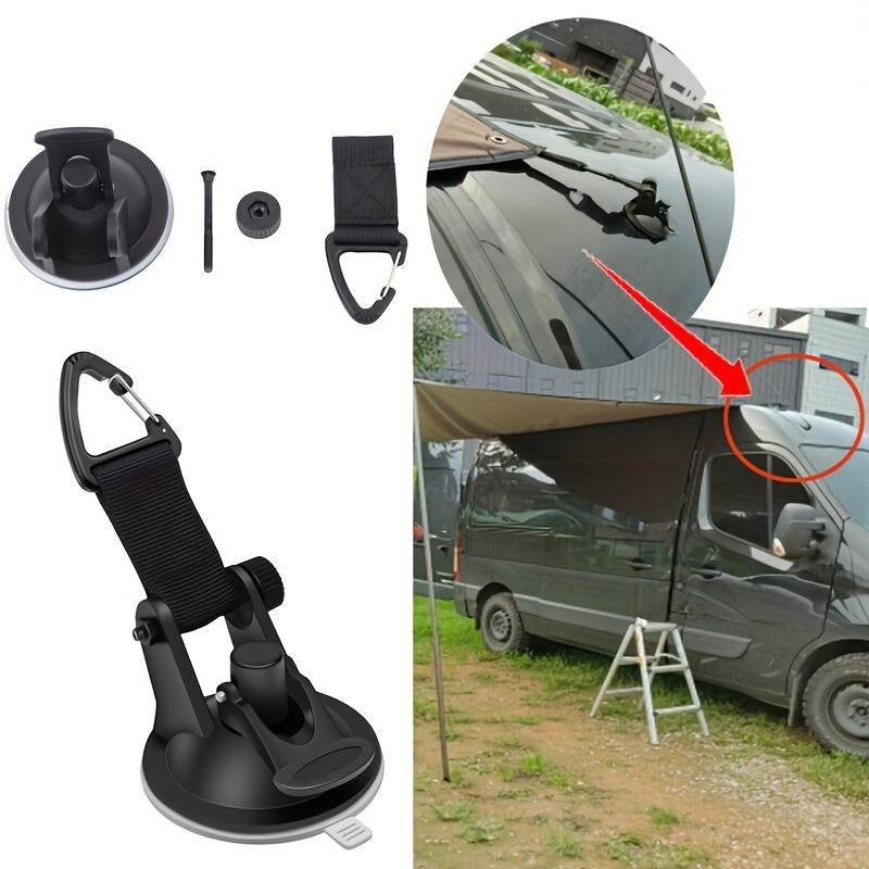 4個入り モーターホーム 車用吸盤アンカー 固定フック タイ - Car Accessories For Camping のレビューと価格