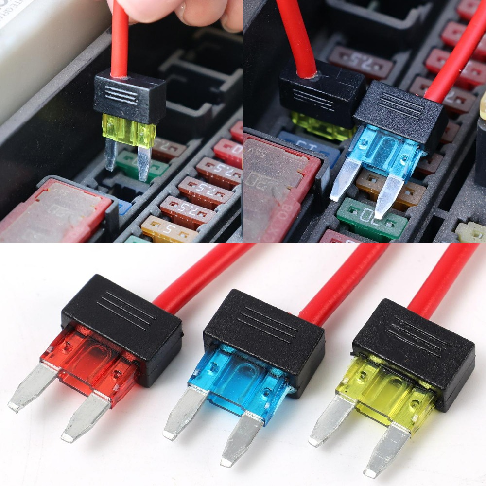 車用ヒューズアダプタータップミニサイズ12V 32V回路ホル - Car Accessories Near Me のレビューと価格