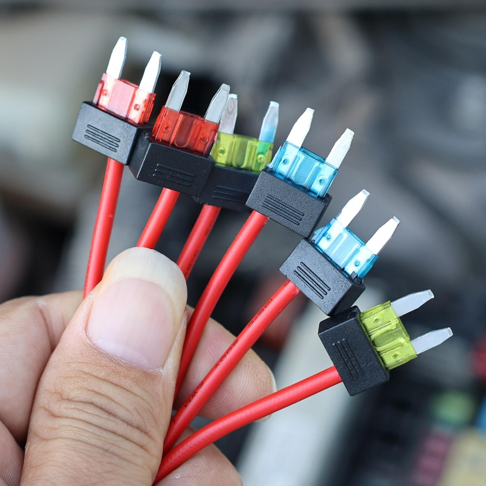 車用ヒューズアダプタータップミニサイズ12V 32V回路ホル - Car Accessories Near Me のレビューと価格
